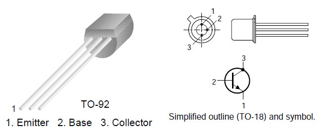 پایه های ترانزیستور bc107 | ترانزیستور BC107B فلزی